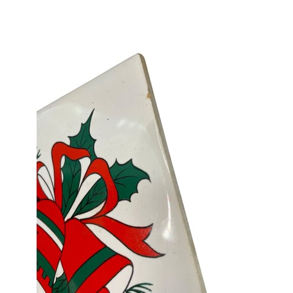 2 San Ho Taiwan Vintage Holiday Ceramic Tile Trivets Wall Hanging Christmas - Picture 5 of 6